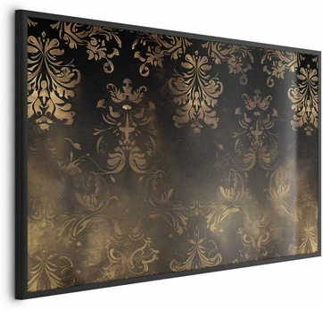 Artgeist Plakatas - Dark Baroque Patterns with Golden Accents