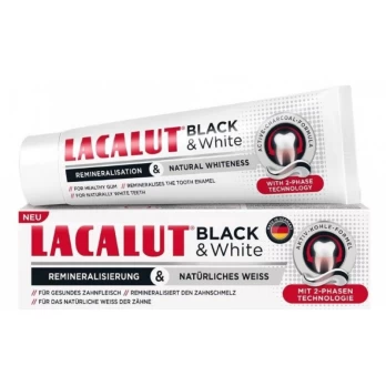 LACALUT dantų pasta BLACK&WHITE, 75 ml