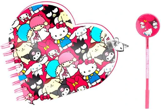 Karactermania Hello Kitty Friends diary + pen set