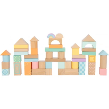 Pastel Wooden Building Blocks