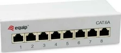 Equip Patchpanel 8x RJ45 Cat6A FTP 1HE Keystone Montage gr