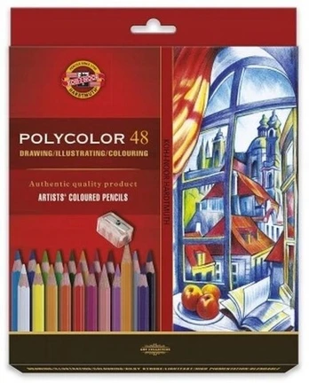 Koh-i-noor Polycolor pieštukai, 48 spalvų