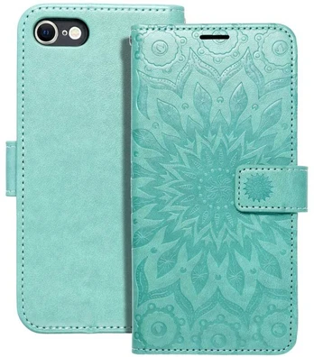Dėklas Oem MEZZO Book case for IPHONE 7 / 8 / SE 2020 / SE 2022 mandala žalias