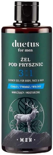 Duetus Vyrams drėkinamoji dušo želė 3in1 300ml