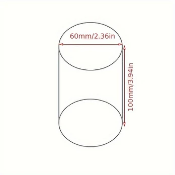 Akrilo stendas cilindras, 6(D)x10(H)