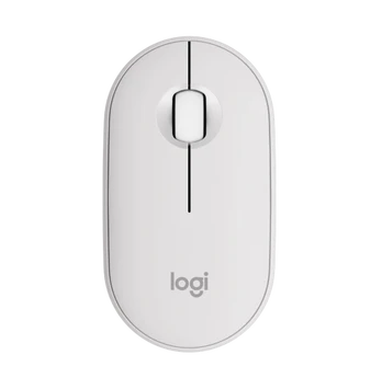 Logitech Pebble 2 M350s Belaidė pelė, RF Wireless + Bluetooth, 4000 DPI, Tonal White