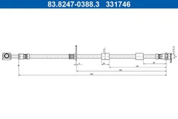 Stabdžių žarnelė ATE 83.8247-0388.3