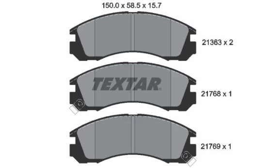 TEXTAR 2136301 Brake pad set