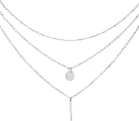 Troli Triple steel necklace kaina