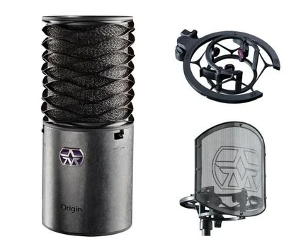 Aston Micro. Origin Condenser Mic + mount + pop fi