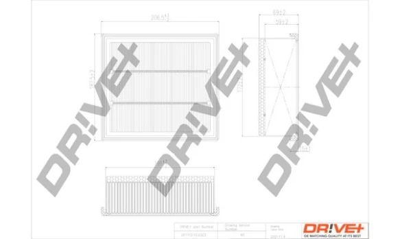 Oro filtras Dr!ve+ DP1110.10.0323