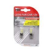 CAR BULB LED. FILAMENT T10 WHITE. 2PCS kaina