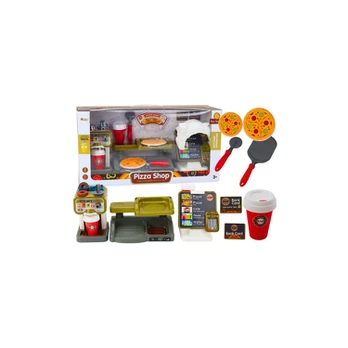 Lean Toys Set Shop Pizza Drinks Cash Register