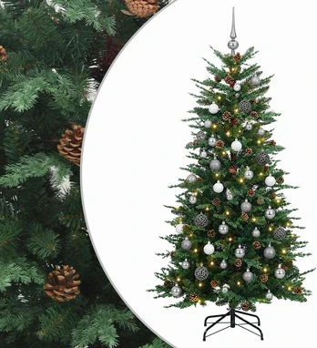Dirbtinė kalėdinė eglutė su rutuliuku 120 cm 150 LED