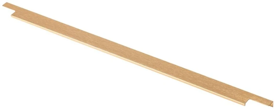 Gold Aluminum handle LIND C = 352/796/18 mm brushed auksinis