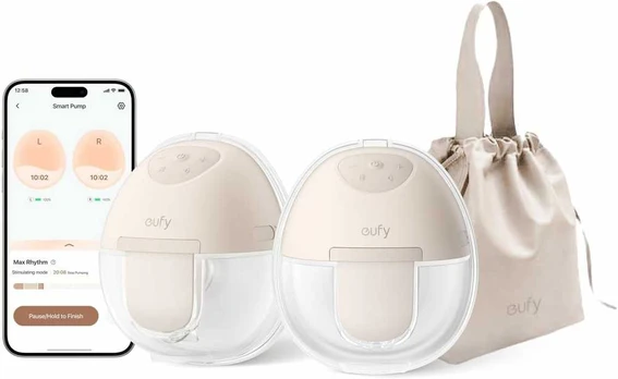 Anker eufy Security E10 elektrinis nešiojamas laktatorius su programėle, baltas