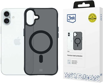 Dėklas Apple iPhone 16 Plus – 3mk Smoke MagCase