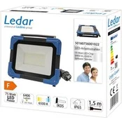 LED statybinis prožektorius "Ledar" 6500 K 120° juodos spalvos 75 W