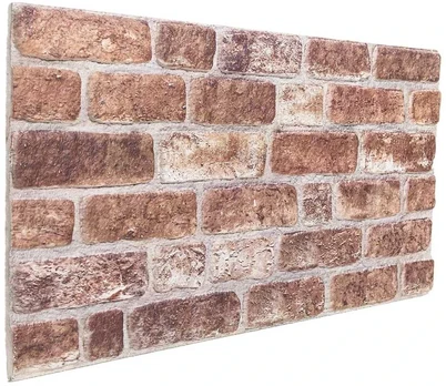 Sienų plokštės 10 pcs Ruda 100 x 50 cm EPS putos