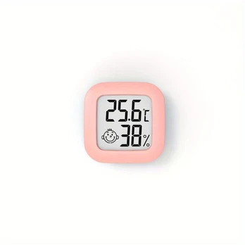 Termometras LCD, rožinis