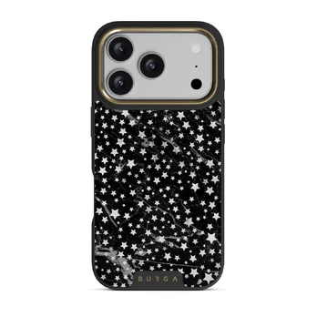 Starry Night - Stars iPhone 17 Pro Case, Elite Dark (MagSafe) / Gold