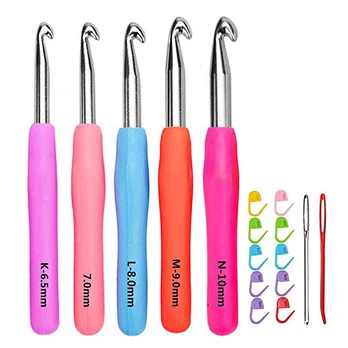 Crochet tools,Loom needle, loom hook kit, color knitting loom hook sewing needle,