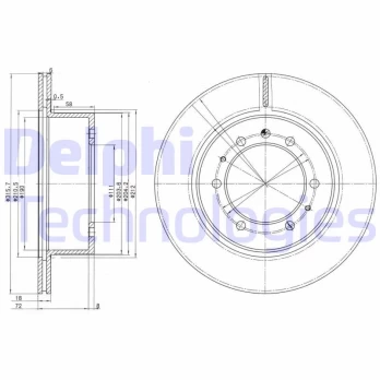 DELPHI BG3117 Brake Disc