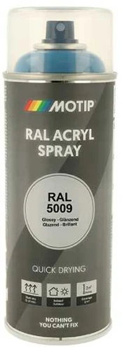 Motip Industri Ral 5009 højglans 400ml
