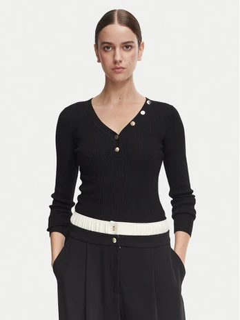 Morgan Palaidinė 261-MBANBIN Juoda Slim Fit