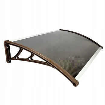 Stogelis virš durų Metal-gum, 100x60 cm, rudas
