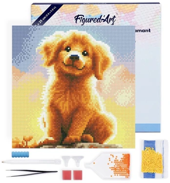 Figured'Art Deimantinės mozaikos rinkinys - Šuniukas