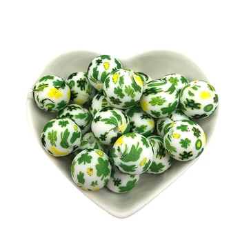Silikoniniai karoliukai, Lucky Grass-10pcs