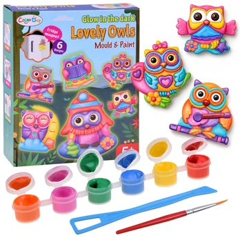 OWL Glow-in-the-Dark DIY Magnet Making Kit ZA6406