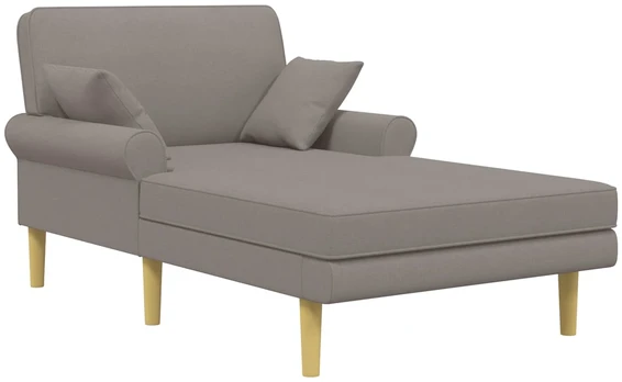 Šezlongas Taupe Audinys