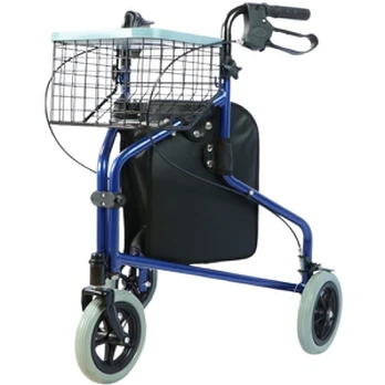 Practical tricycle walker with basket and bag