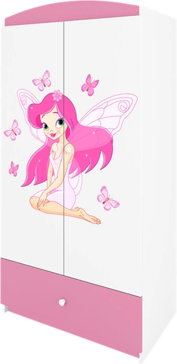 Rožinė spinta Babydreams fėja