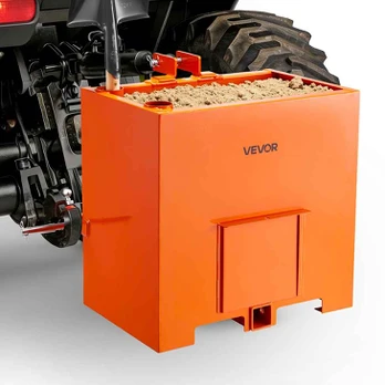 Traktoriaus balastinė dėžė, 3 taškų, 363 kg, oranžinė