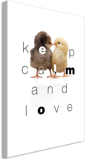 Artgeist Paveikslas - Keep Calm and Love (1 Part) Vertical