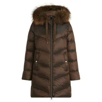 Pūkinis paltas moterims, Ruda, Down Jacket