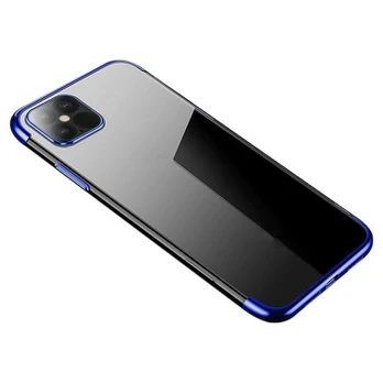 Dėklas TPU Electroplating Samsung Galaxy S22 Plus Mėlynais kraštais