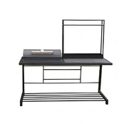 Grilis DM Grill, juoda, 61 cm kaina