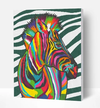 Deimantinė mozaika Zebras, Splat Planet, 30x40 cm
