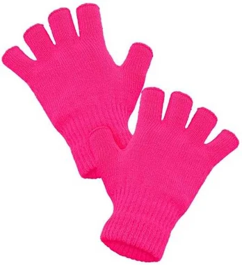 Widmann Neonpink fingerløse handsker
