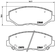 Stabdžių trinkelių rinkinys, diskinis stabdys BREMBO P 28 035X kaina