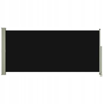 Šoninė markizė 140x300 cm juoda Uv Pu geležis