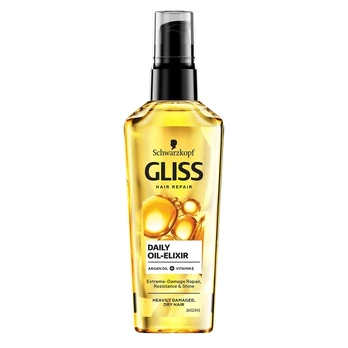 Plaukų eliksyras - serumas GLISS KUR OIL ELIXIR, 75 ml