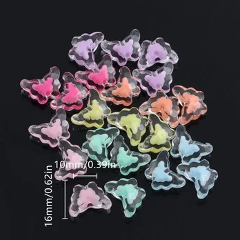 Plastikiniai karoliukai, Flower type 100pcs