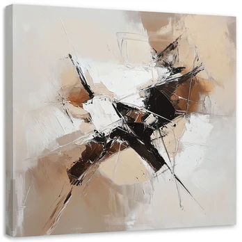 Paveikslas ant drobės, Abstract Art Beige tarsi tapytas