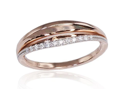 Auksinis žiedas su deimantais Diamond Sky "Babylon V", 17 2.79 g.