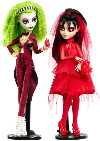 Mattel Monster High Beetlejuice set 2 dolls Skullector